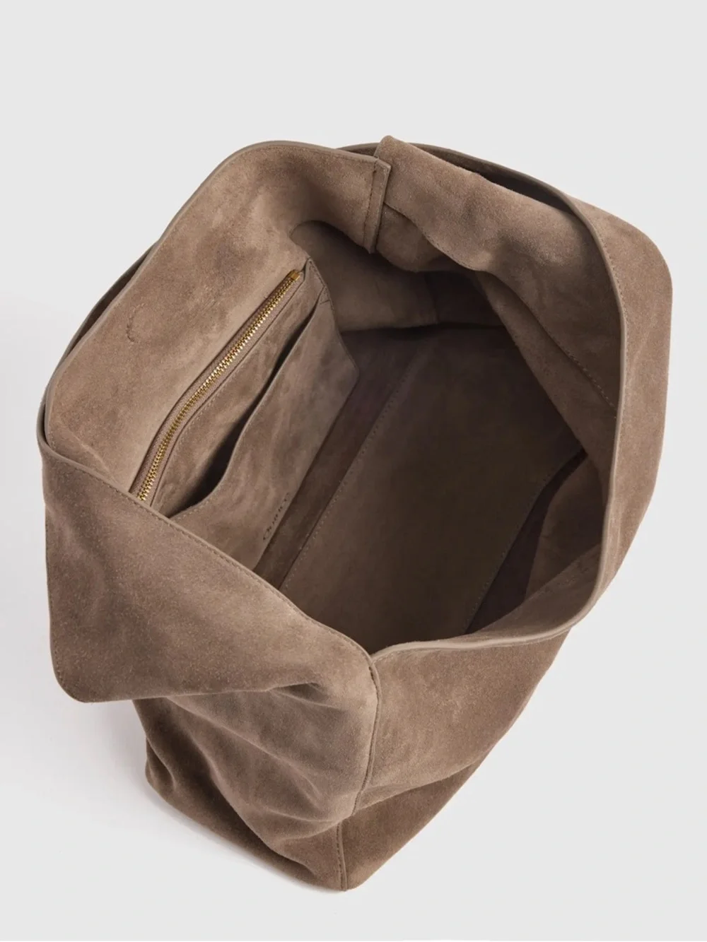 Quince Italian Suede Slouchy Shoulder Bag - Picture 3 of 6